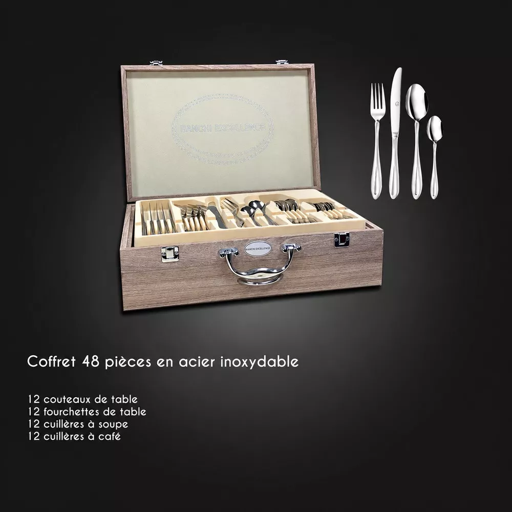 Ménagère Miroir Pradel Excellence 48 Pièces à personnaliser