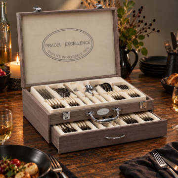 Ménagère Miroir Pradel Excellence 48 Pièces à personnaliser