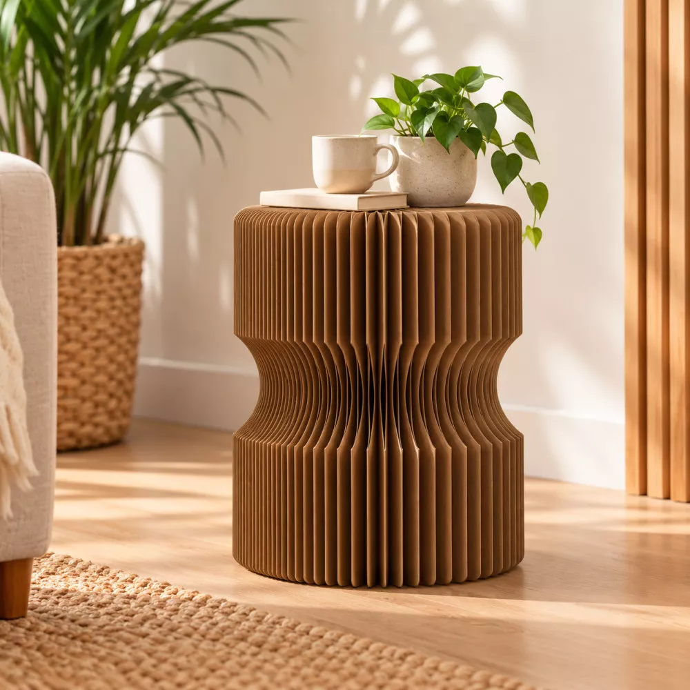 Tabouret Réversible en Kraft Pliable 38 cm Tabouret Réversible en Kraft Pliable 38 cm