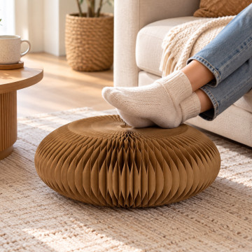 Pouf en Kraft Pliable Pouf en Kraft Pliable