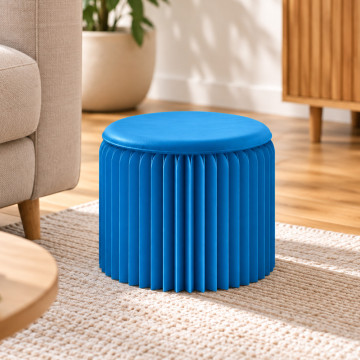 Tabouret en Kraft Pliable 28 cm Bleu Tabouret en Kraft Pliable 28 cm Bleu
