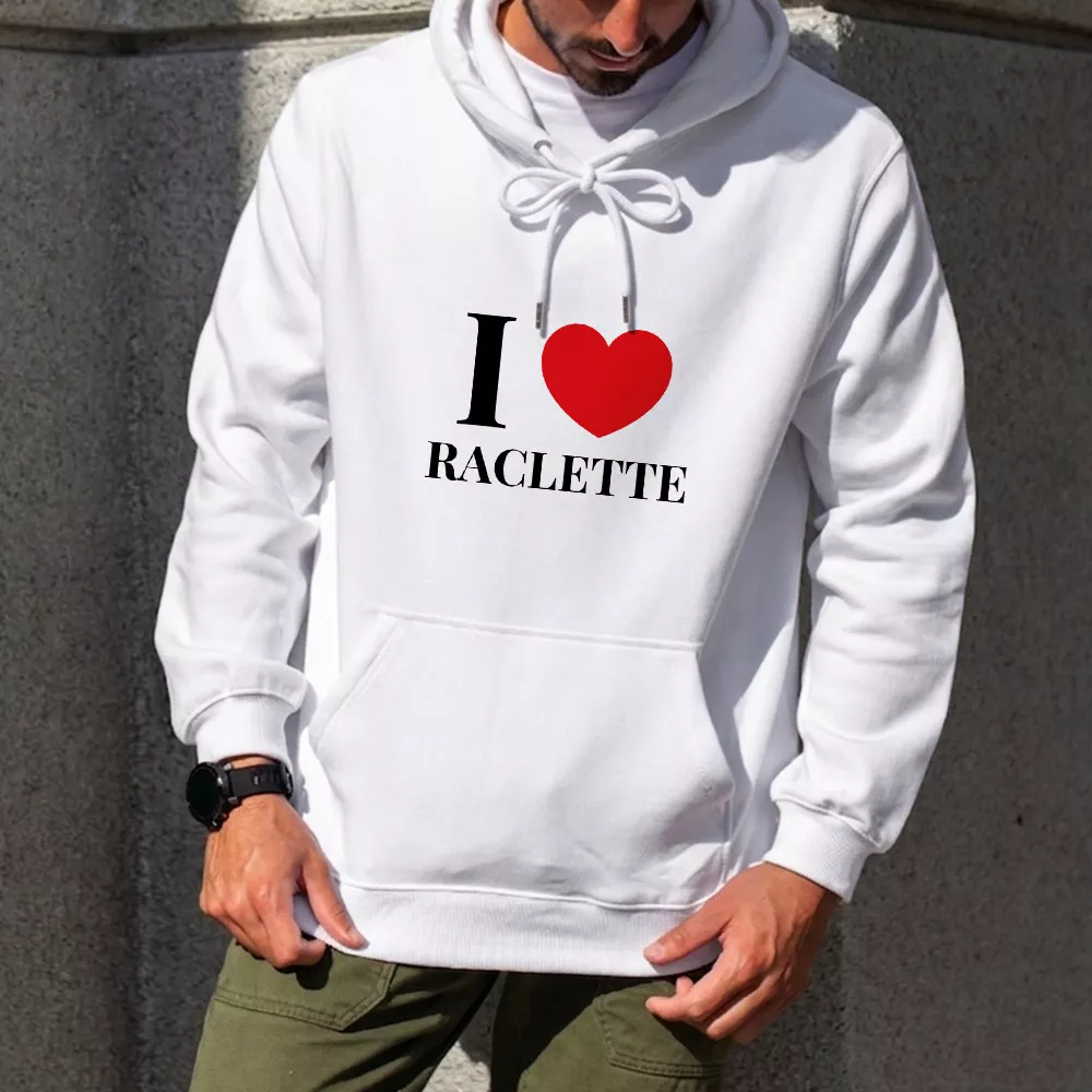 Pull à Capuche I Love à personnaliser