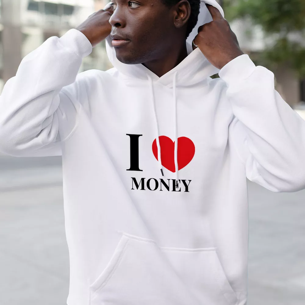 Pull à Capuche I Love à personnaliser