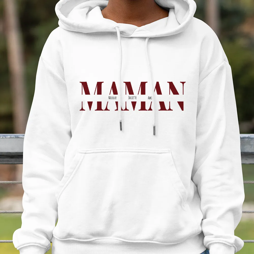 Pull à Capuche Maman à personnaliser
