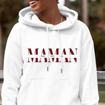 Pull à Capuche Maman à personnaliser