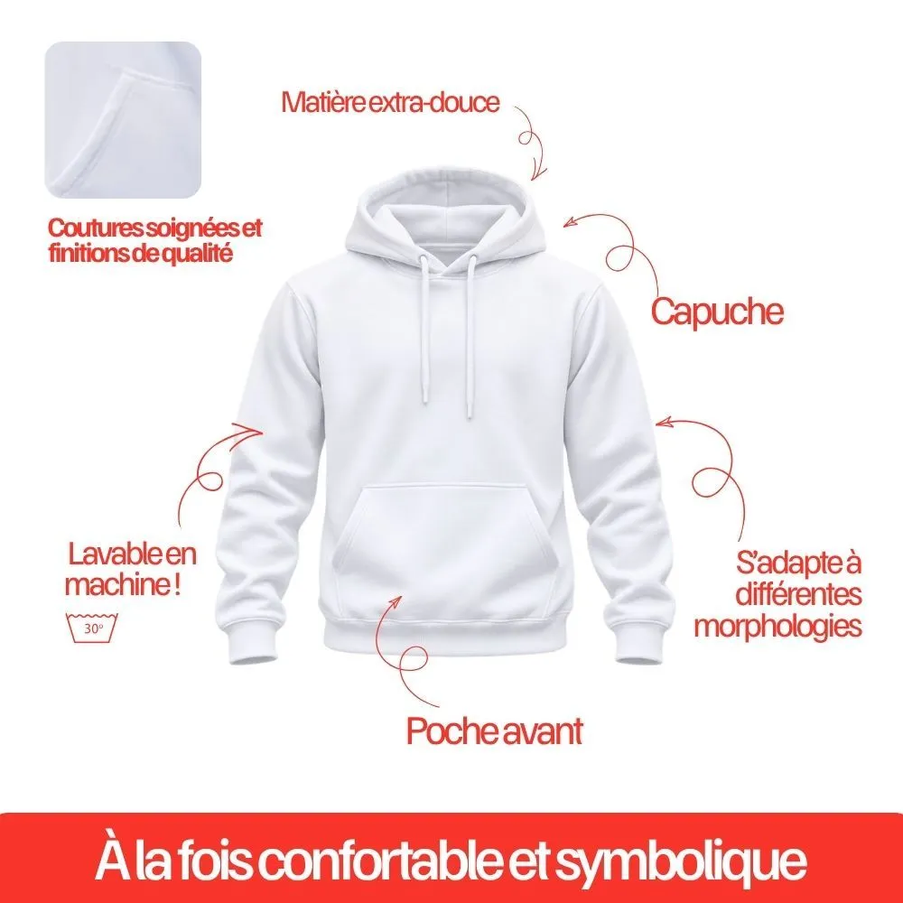 Pull à Capuche I Love à personnaliser