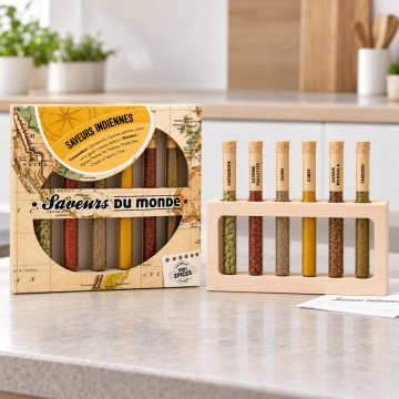 Coffret Saveurs du Monde 6 Épices Coffret Saveurs du Monde 6 Épices