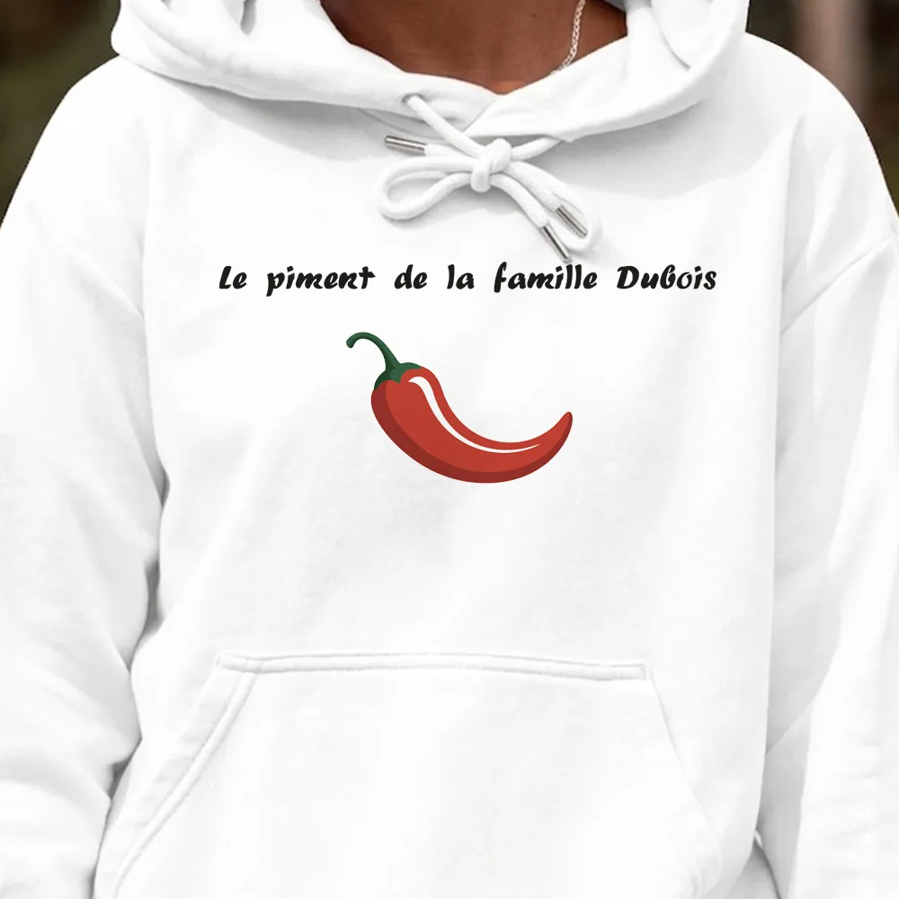 Pull à Capuche Piment à personnaliser