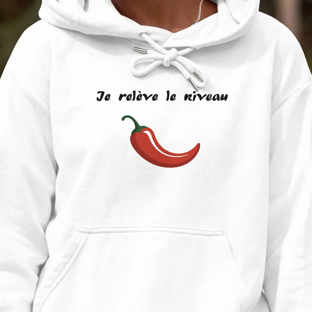 Pull à Capuche Piment à personnaliser