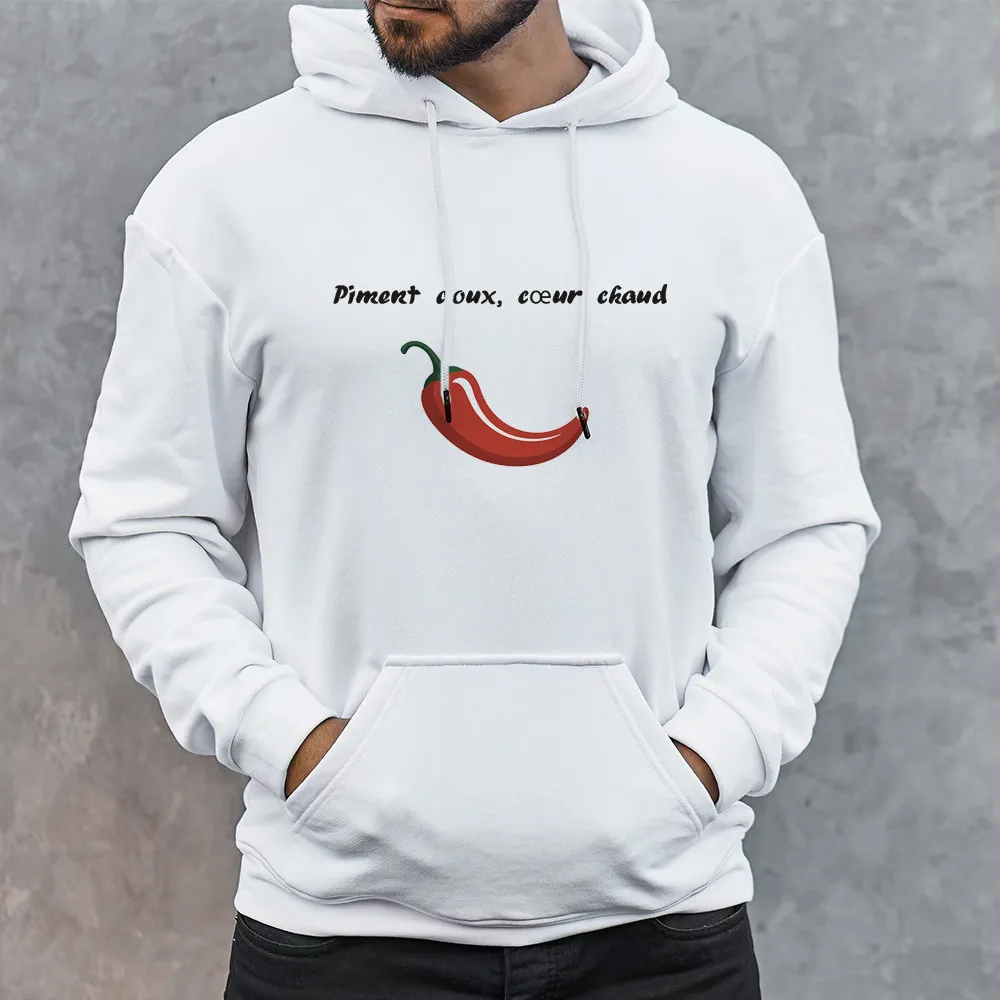 Pull à Capuche Piment à personnaliser