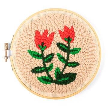 Kit Punch Needle Tulipes