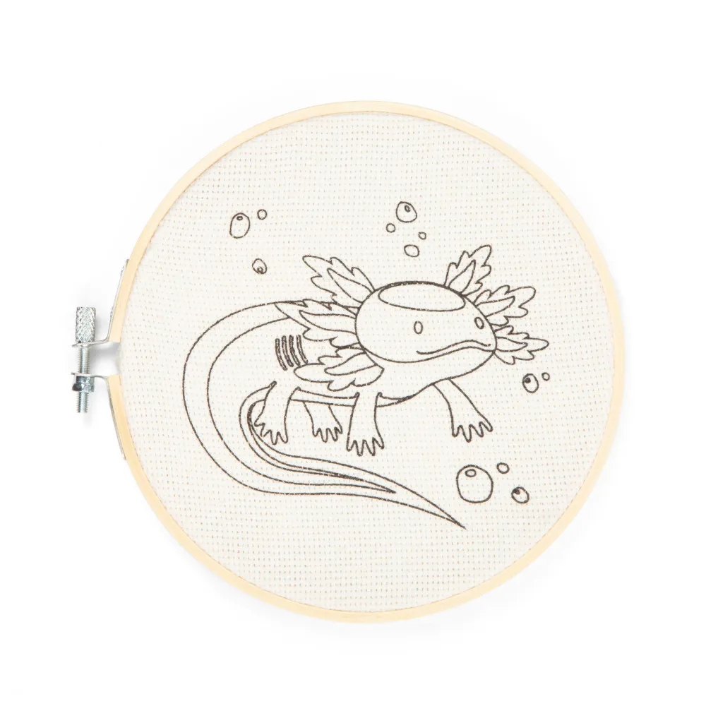 Kit Punch Needle Axolotl