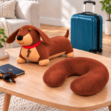 Coussin Teckel Transformable de Voyage Coussin Teckel Transformable de Voyage