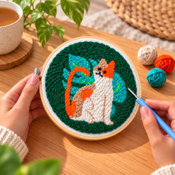 Kit Punch Needle Chat Kit Punch Needle Chat