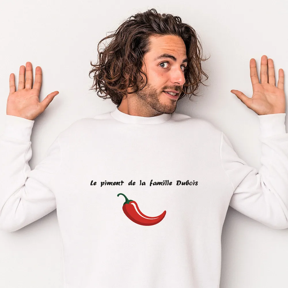 Sweat piment à Personnaliser