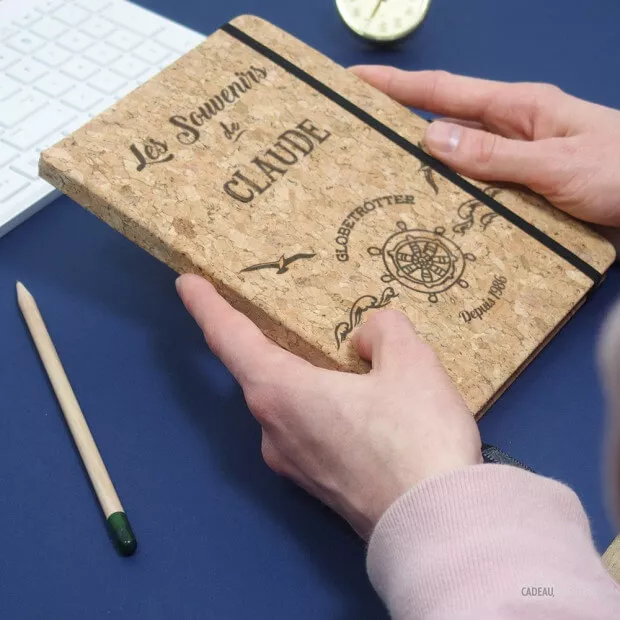 Carnet en Liège Globe Trotter à Personnaliser
