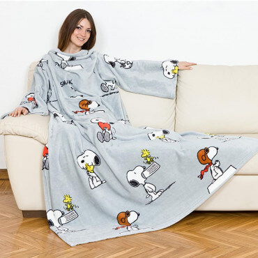 Plaid à Manches Snoopy Restez au chaud !