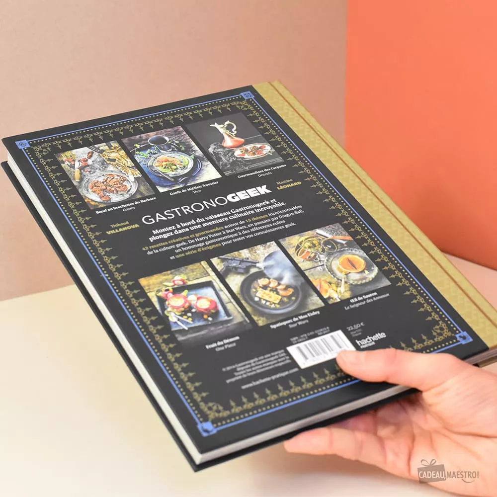 Livre de Recettes Gastronogeek Quatrième de couverture