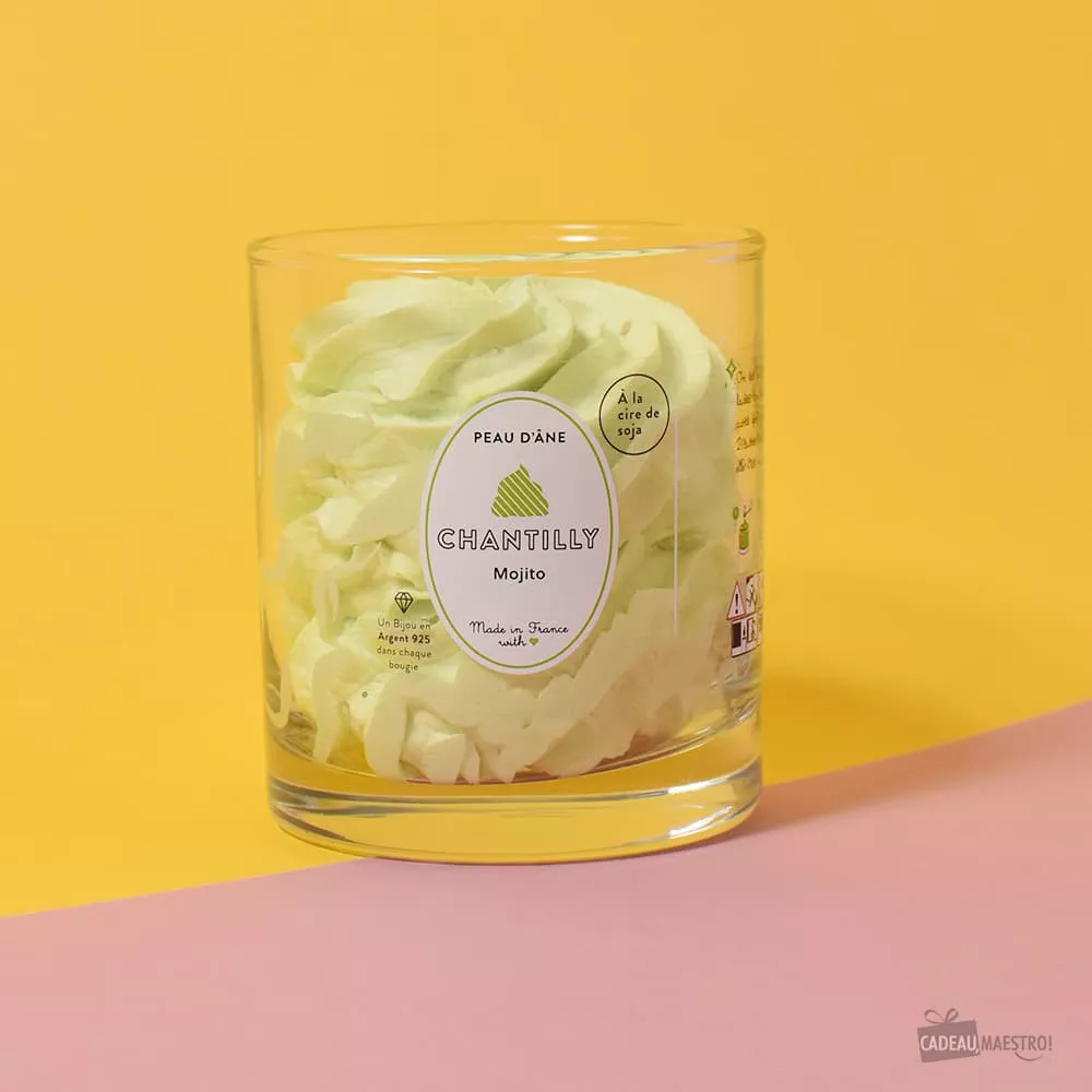 Bougie Chantilly Avec Bijou Parfum Mojito