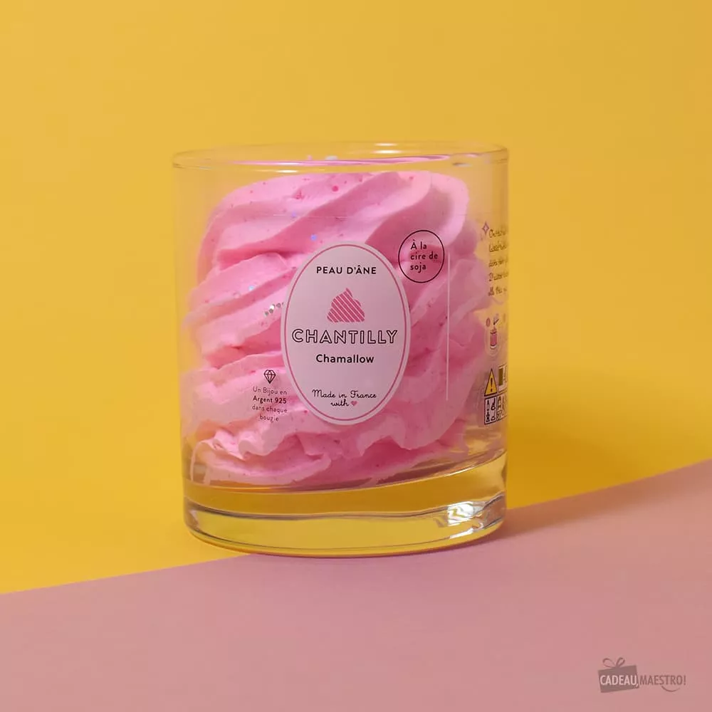 Bougie Chantilly Avec Bijou Parfum Chamallow