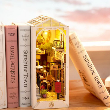 Serre-Livres Diorama Ville Ensoleillée à Construire serre livre dioroma