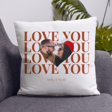 coussin love you